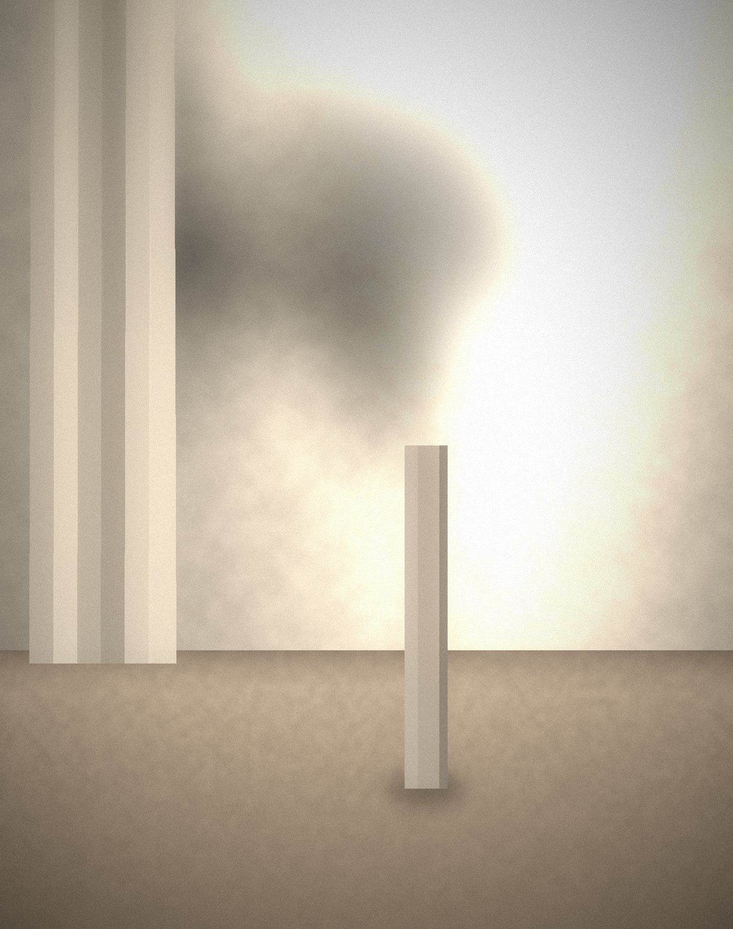 Curtain and daylight in a quiet room